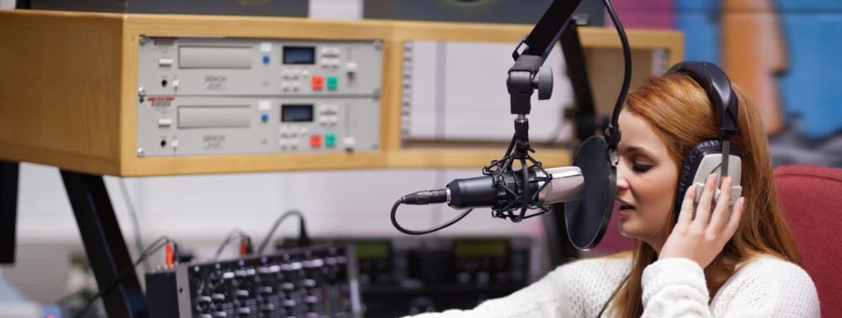 Photo of woman in studio.