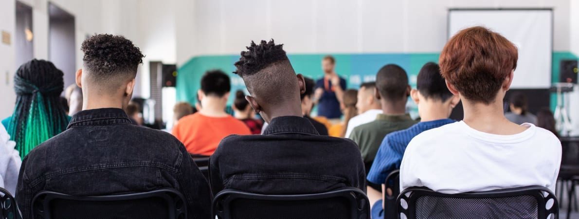 Photo of students in lecture hall