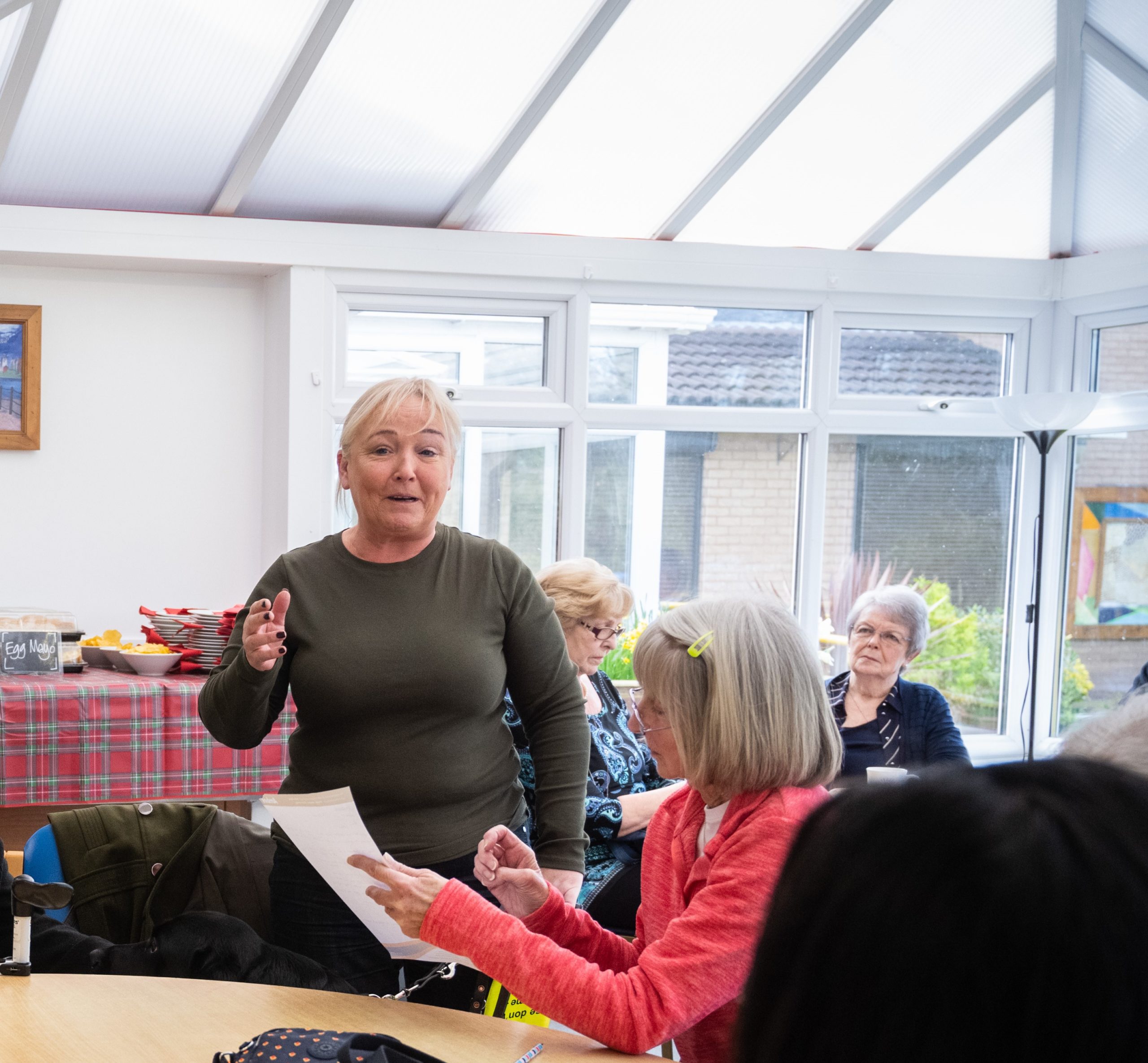 Norma speaking at Merseyside VI Forum