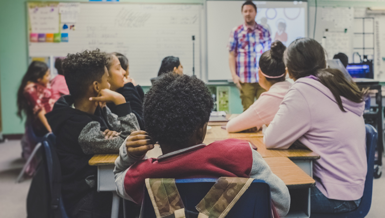 Children in a classroom