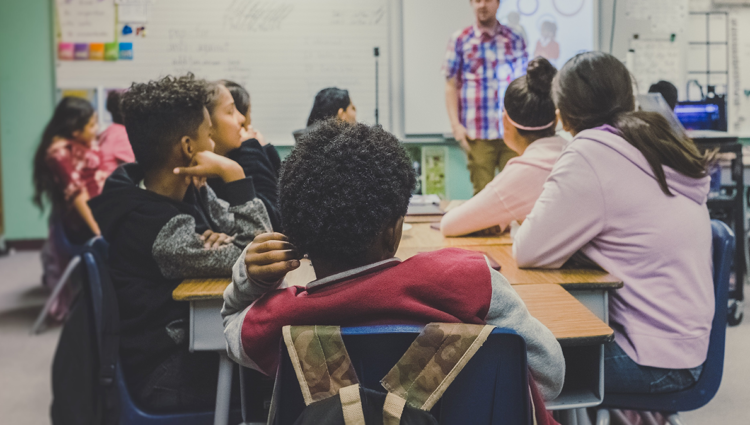 Children in a classroom