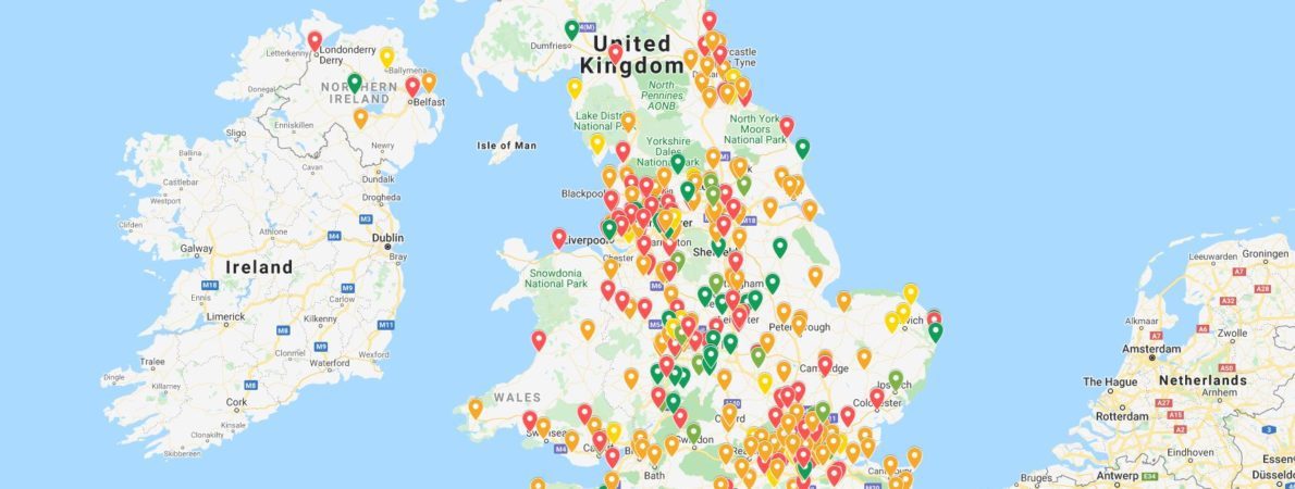 FE accessibility map showing compliance of accessibility statements