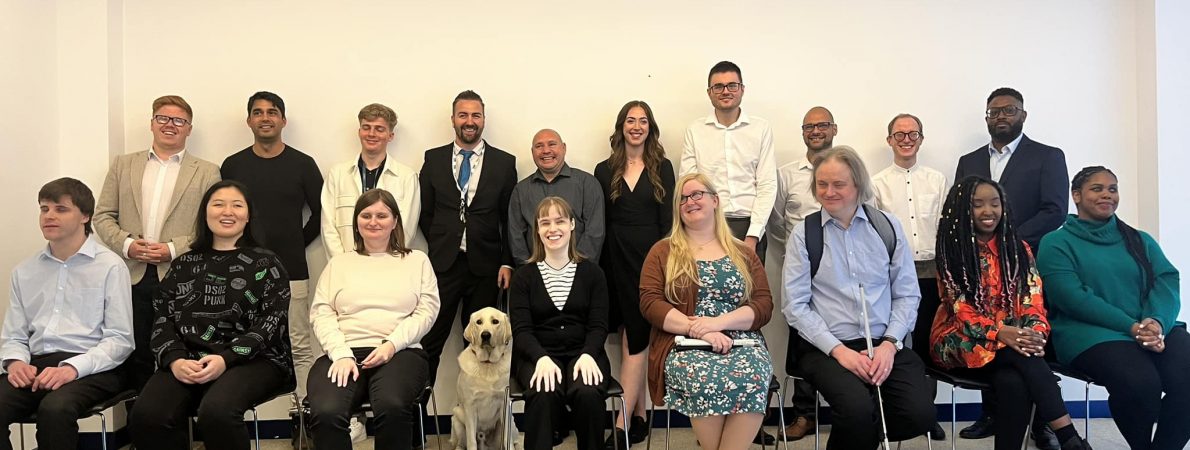 Image shows our Get Set Progress class of 2023 interns posing for a group photo.